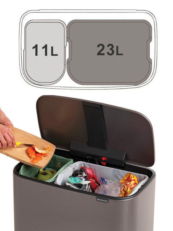brabantia ゴミ箱 Boペダルビン 11L+23L