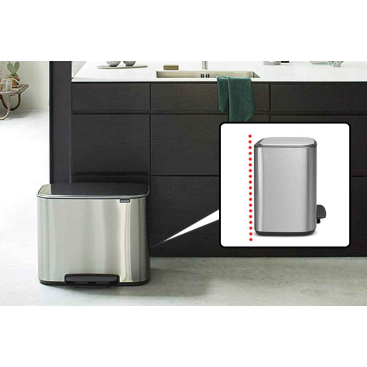 brabantia ゴミ箱 Boペダルビン FFPマット 3×11L ダストボックス ブラバンシア