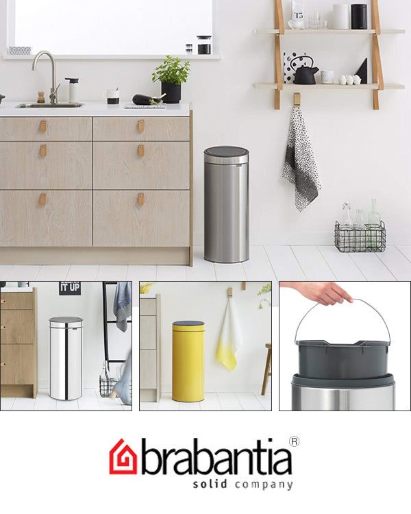 brabantia ゴミ箱 タッチビン 30L FPPマットスチール ダストボックス スチール ブラバンシア