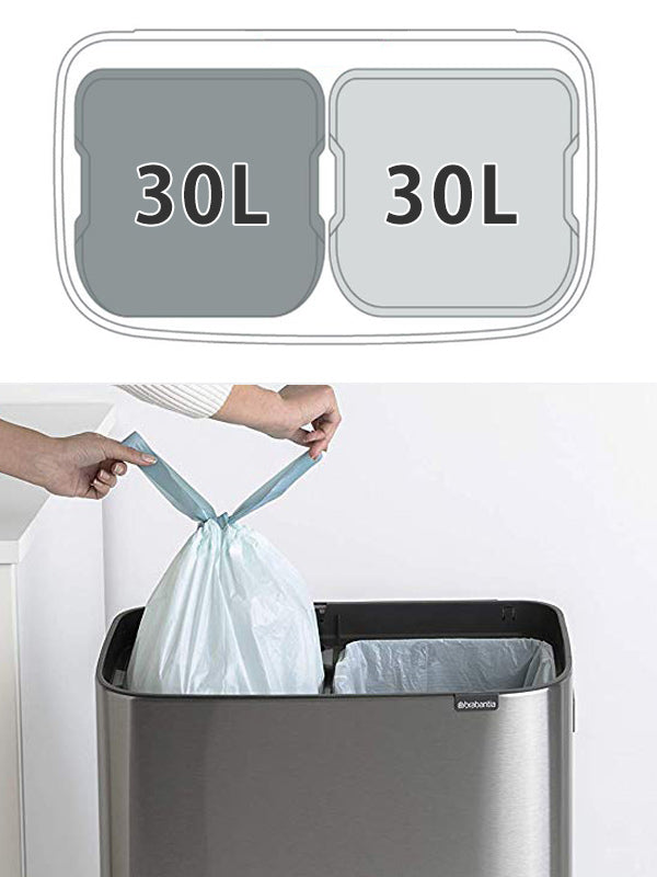 brabantia ブラバンシア ゴミ箱 BO タッチビン HI 2X30L FPPマット ふた付き