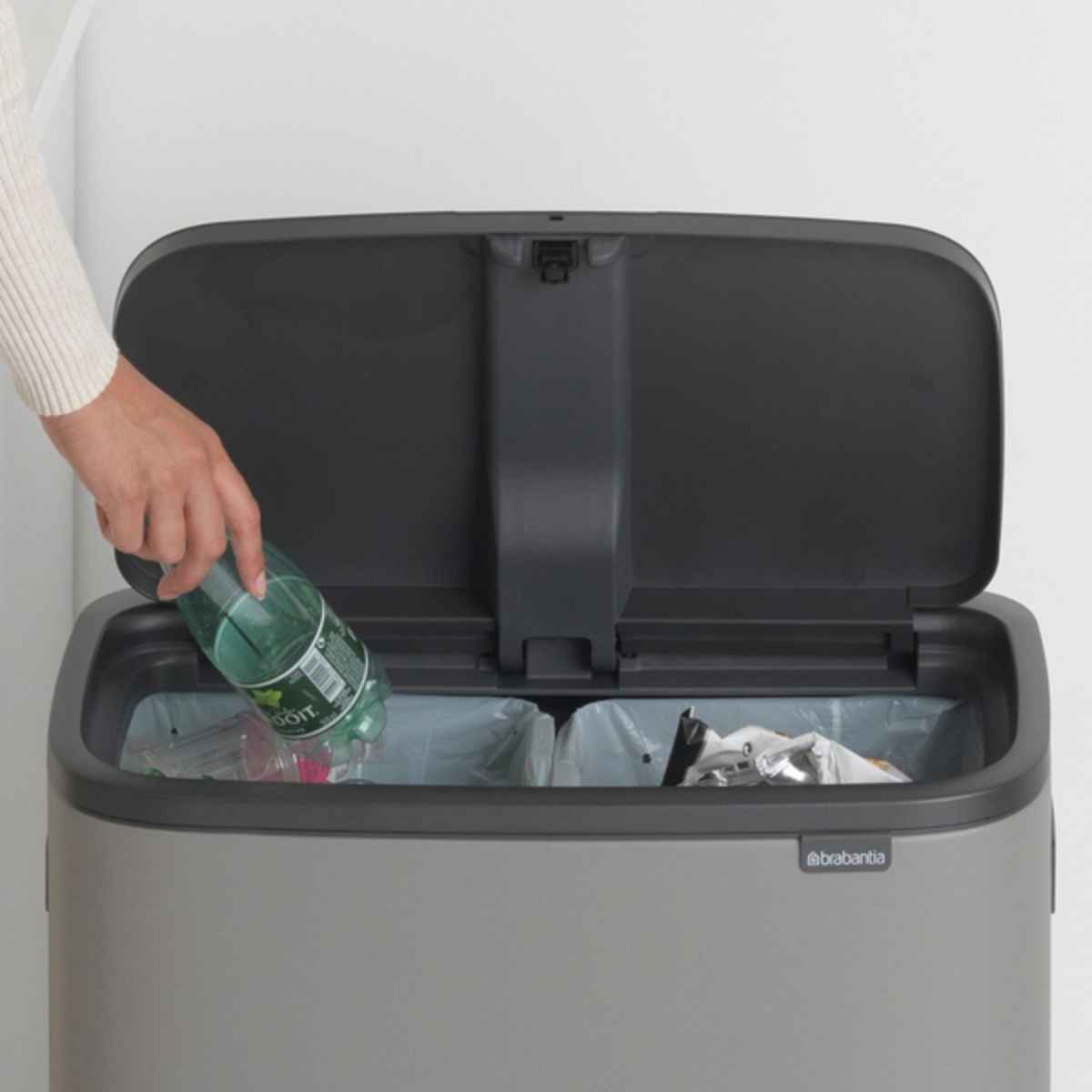brabantia ブラバンシア ゴミ箱 BO タッチビン HI 2X30L ミネラルコンクリートグレー ふた付き