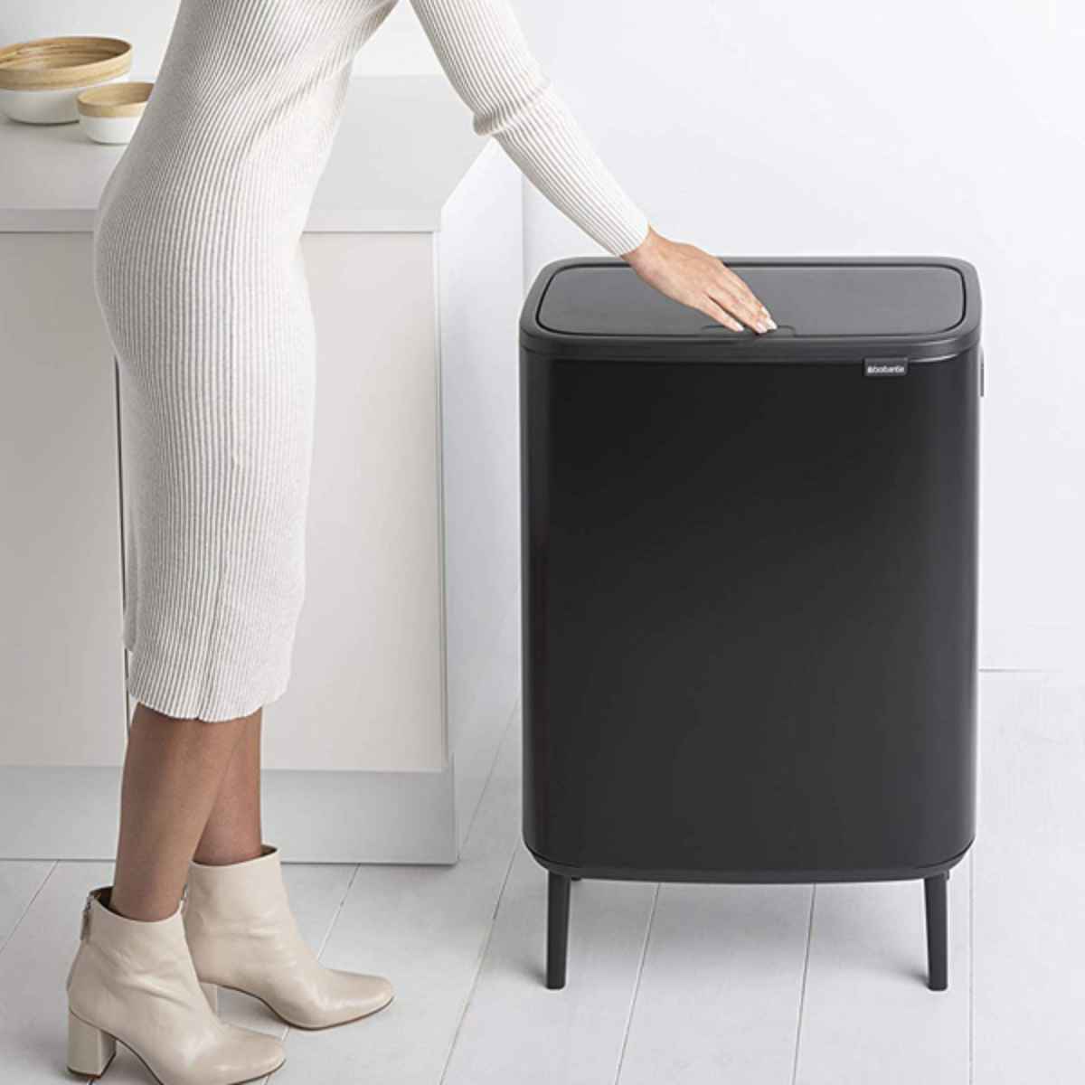 brabantia ブラバンシア ゴミ箱 BO タッチビン HI 60L ふた付き ホワイト