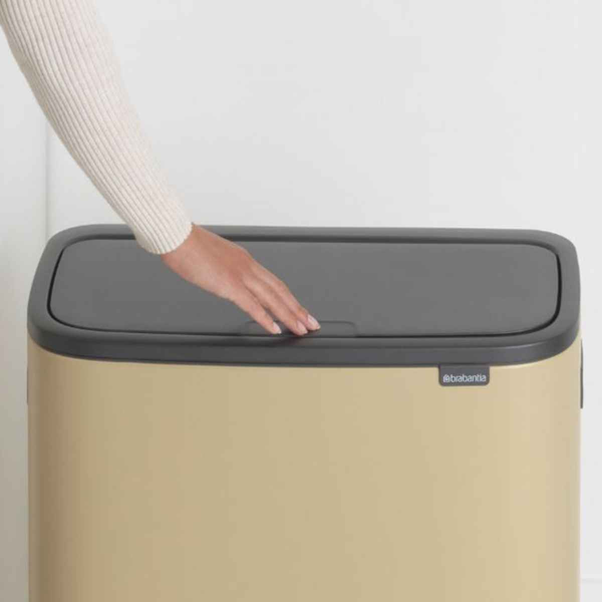 brabantia ブラバンシア ゴミ箱 BO タッチビン 2X30L ふた付き ミネラルコンクリートグレー