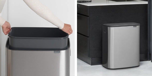 brabantia ブラバンシア ゴミ箱 BO タッチビン 60L FPPマット ふた付き