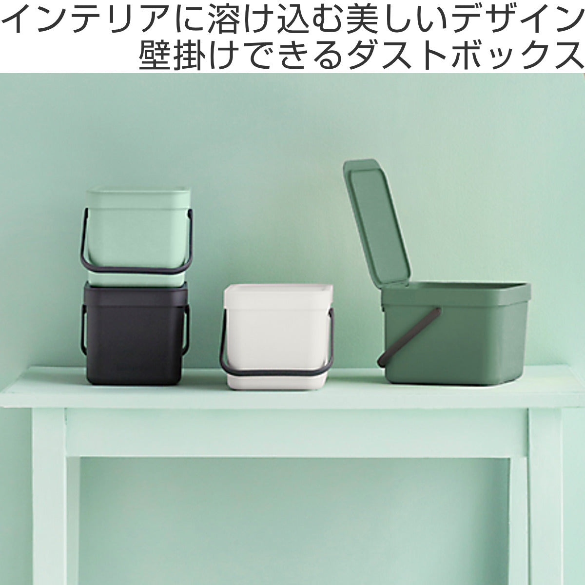 brabantia ゴミ箱 6L ソート&ゴー ウェイストビン ふた付き