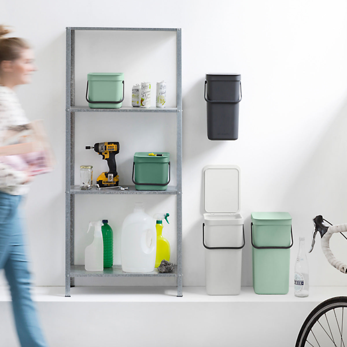 brabantia ゴミ箱 6L ソート&ゴー ウェイストビン ふた付き