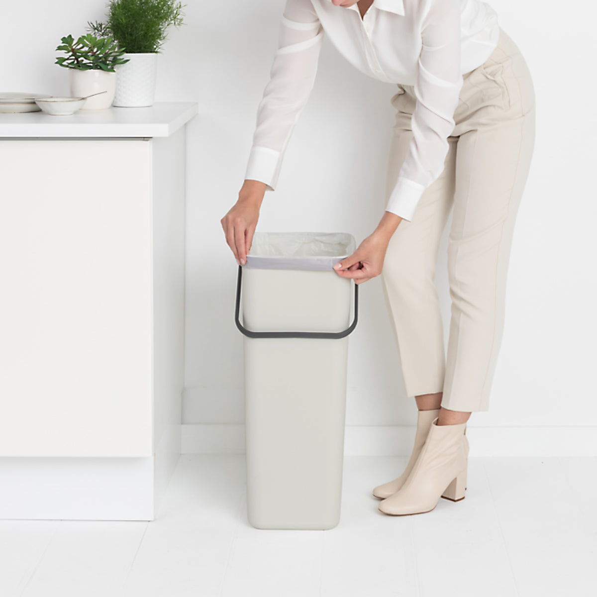 brabantia ゴミ箱 40L ソート&ゴー ふた付き