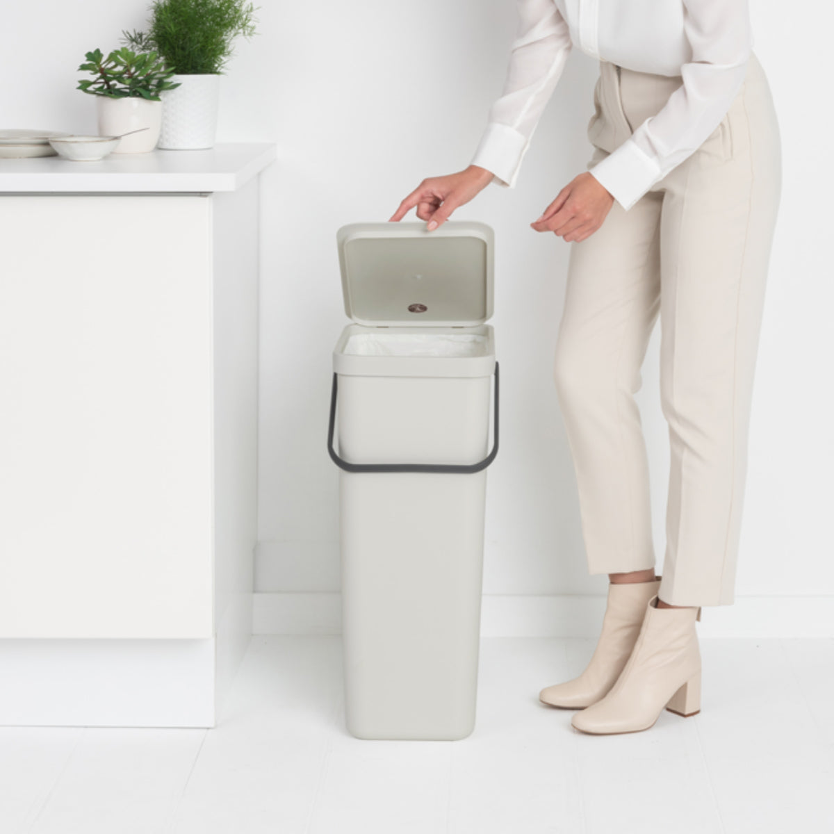 brabantia ゴミ箱 40L ソート&ゴー ふた付き