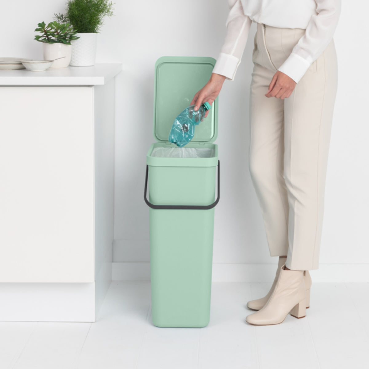 brabantia ゴミ箱 40L ソート&ゴー ふた付き