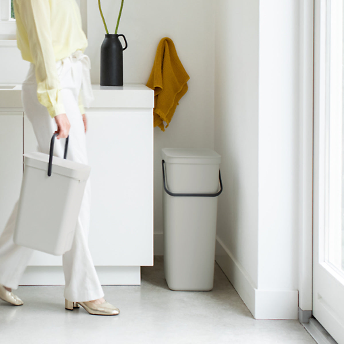 brabantia ゴミ箱 40L ソート&ゴー ふた付き