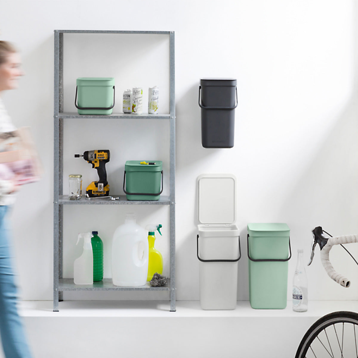 brabantia ゴミ箱 25L ソート&ゴー ふた付き