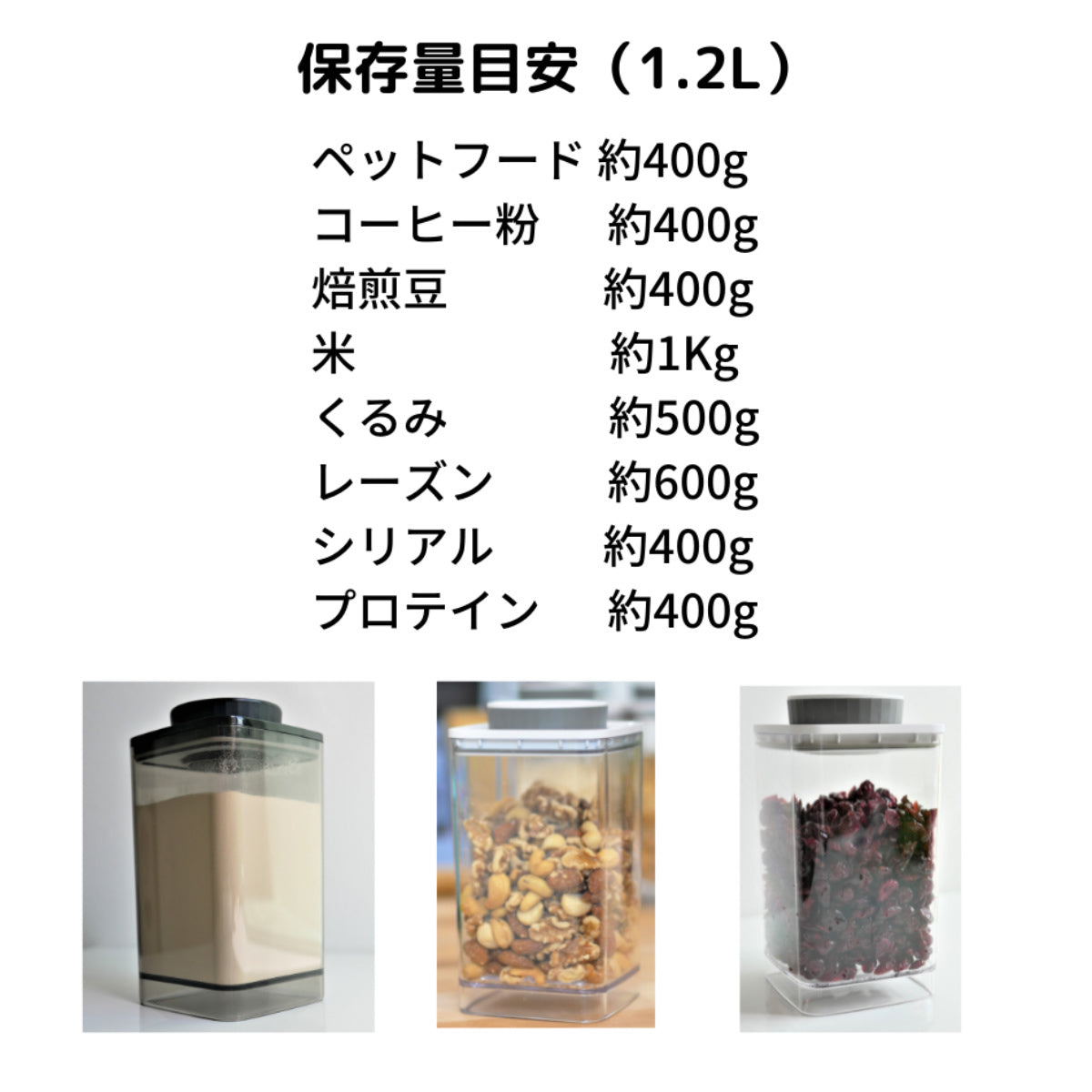 ANKOMN 保存容器 1.2L 真空保存容器 ターンシール グレー UVカット