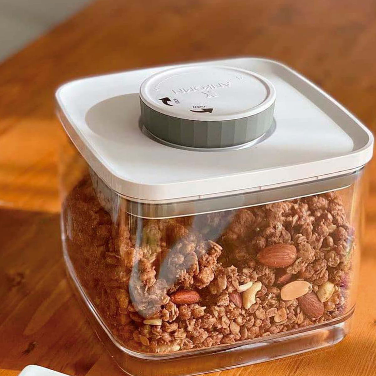 ANKOMN 保存容器 1.5L 密閉保存容器 エバーロック グレー UVカット