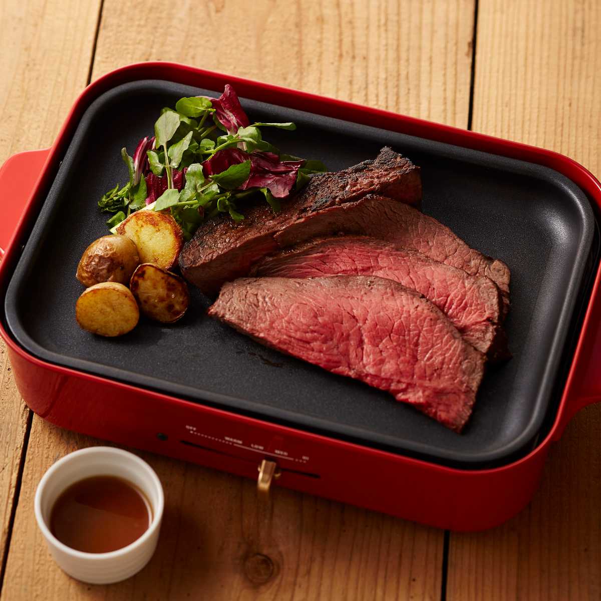 BRUNO コンパクトホットプレート たこ焼きプレート付き 蓋付き