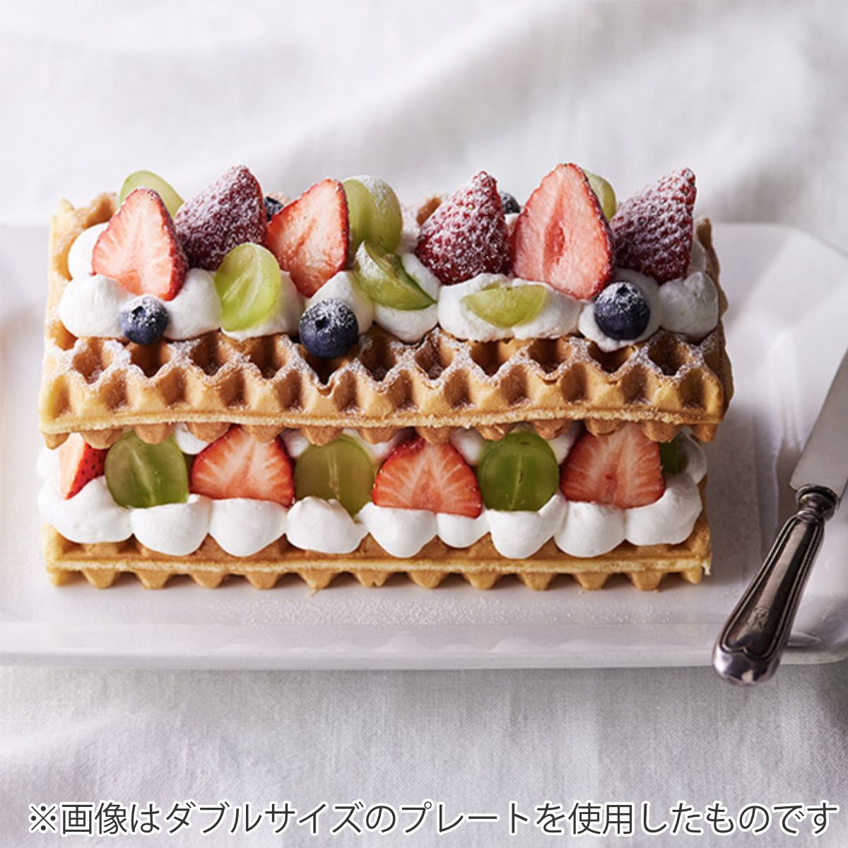 BRUNO グリルサンドメーカー シングル用プレート ワッフルプレート ミニケーキプレート