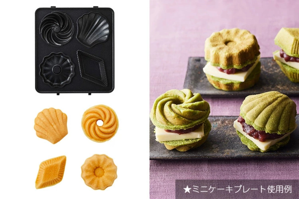 BRUNO グリルサンドメーカー シングル用プレート ワッフルプレート ミニケーキプレート