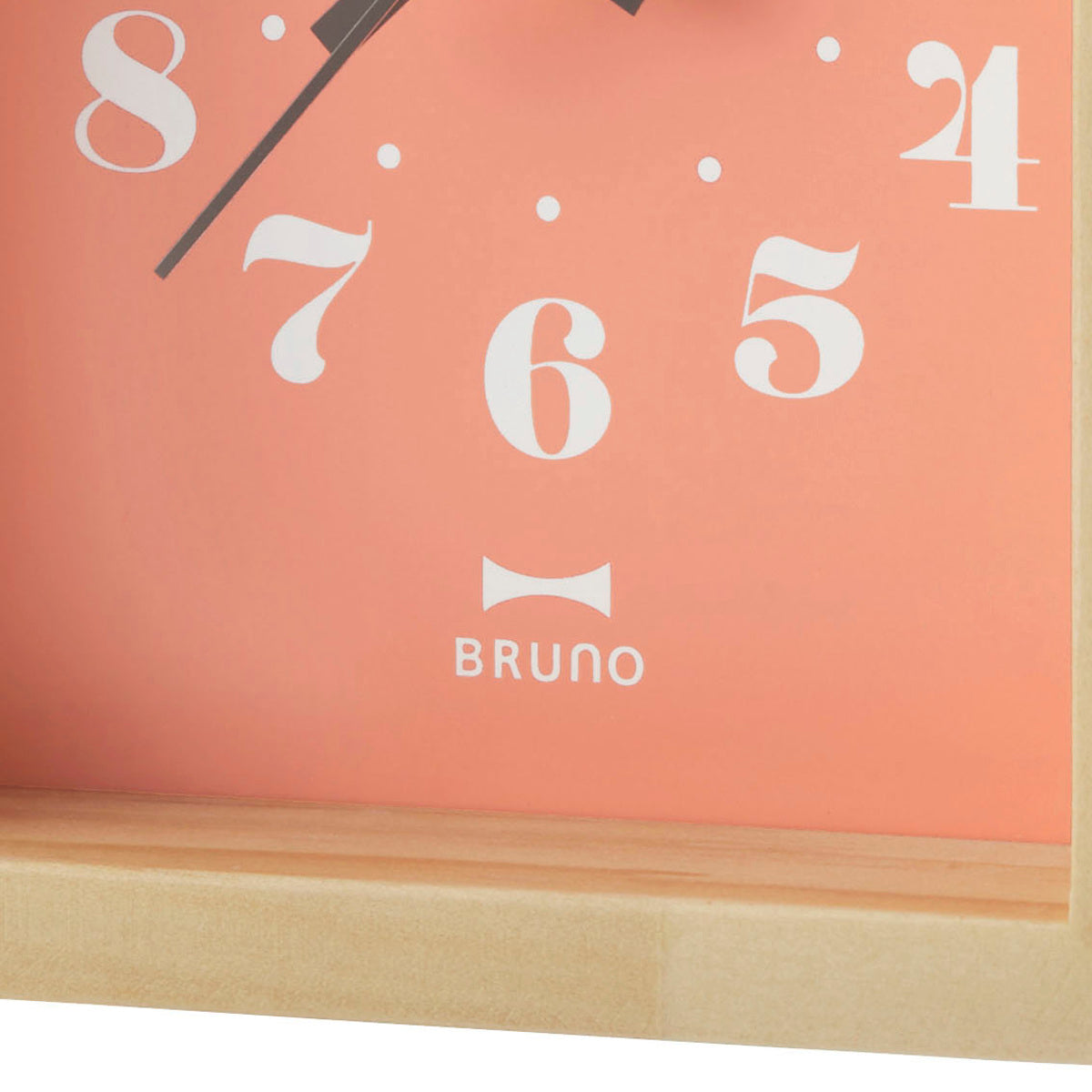 BRUNO 置き時計 ミニウッドハウスクロック 連続秒針