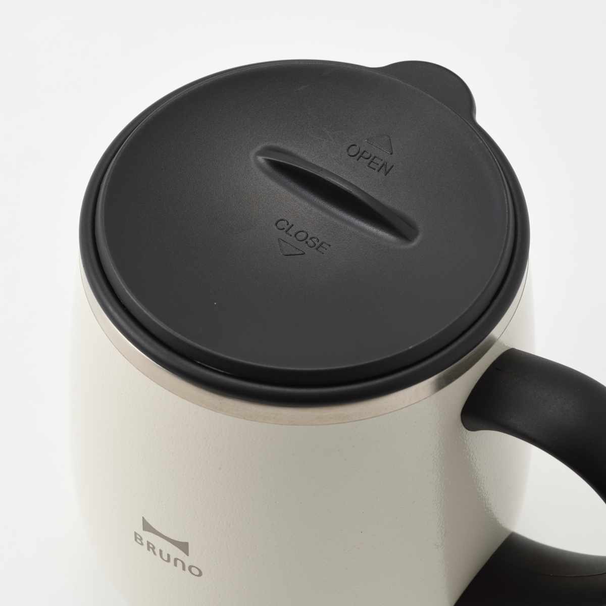 BRUNO マグカップ 320ml 蓋つきステンレスマグ short