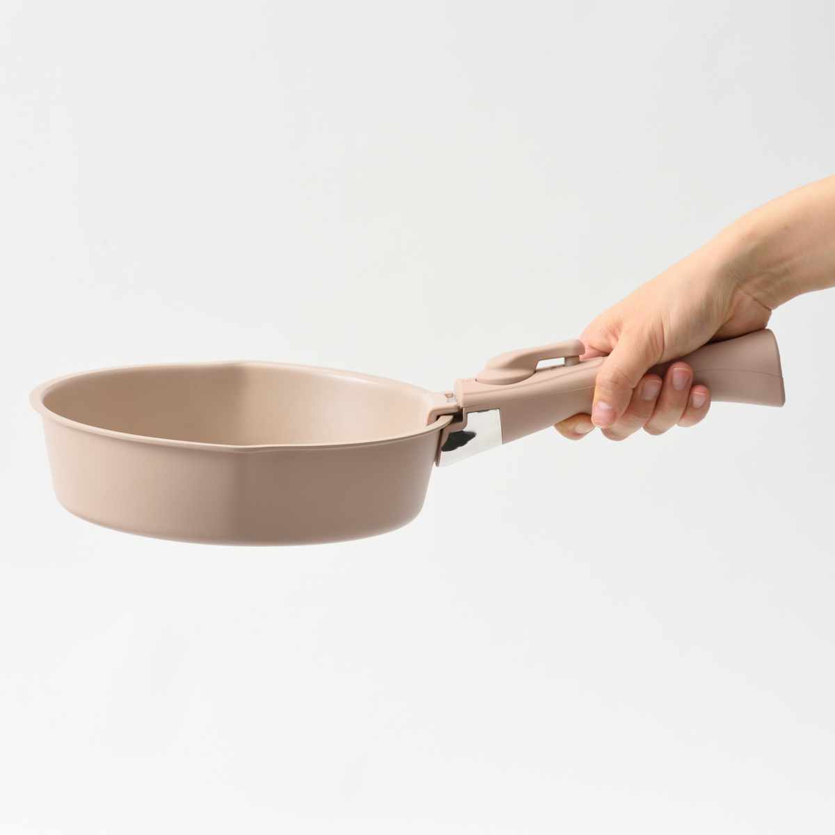 BRUNO フライパン 2点セット 20cm IH対応 着脱ハンドル式 取っ手付き セラミックコート