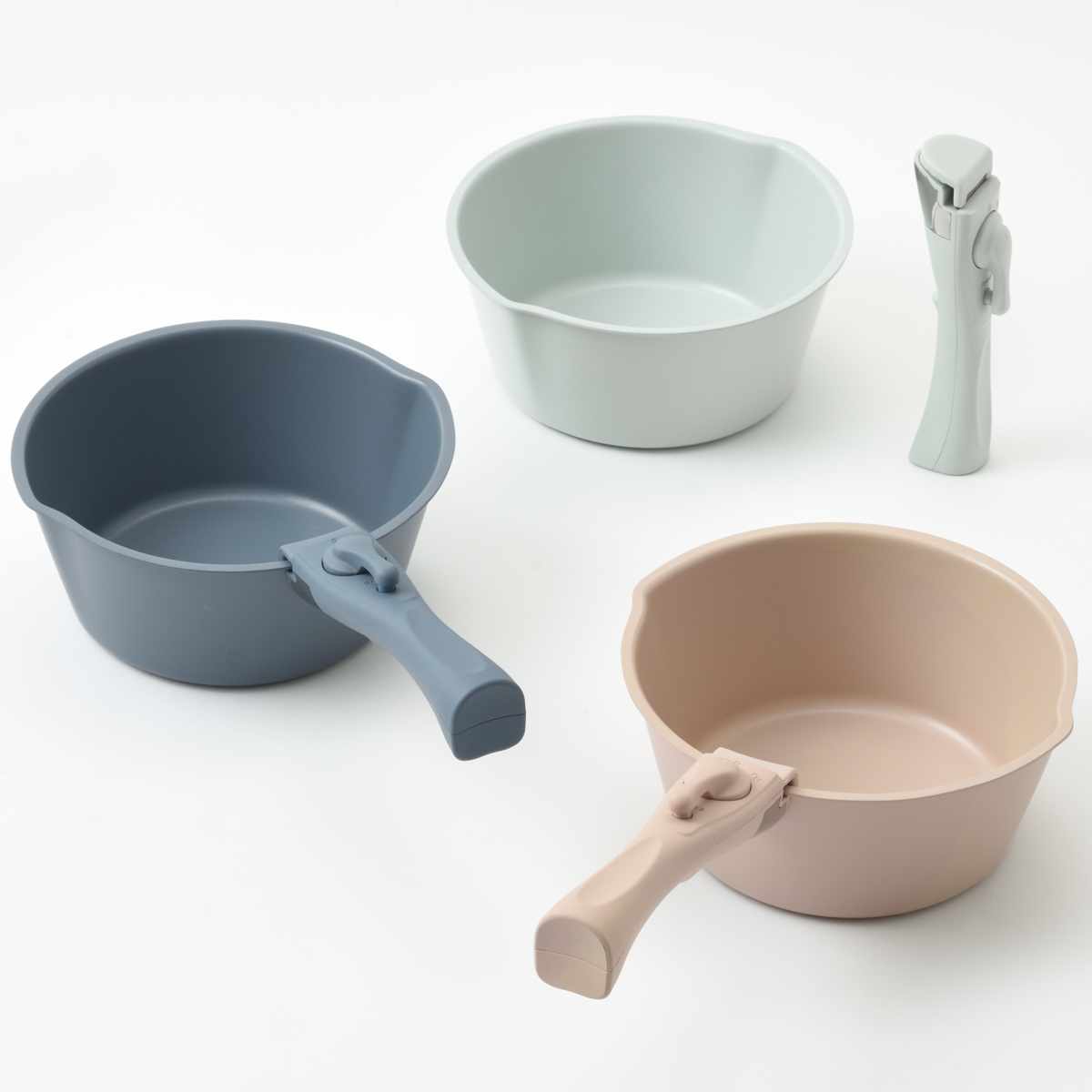 BRUNO 片手鍋 20cm IH対応 着脱ハンドル式 取っ手付き セラミックコート