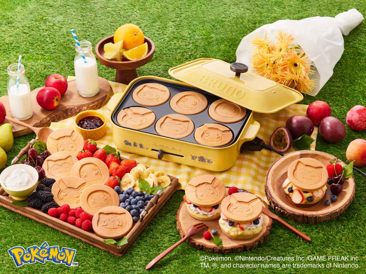 BRUNO コンパクトホットプレート POKEMON たこ焼きプレート付き 蓋付き