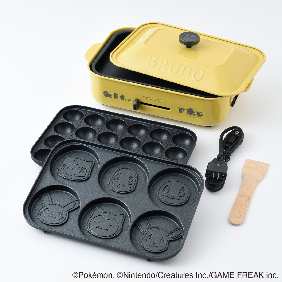 BRUNO コンパクトホットプレート POKEMON たこ焼きプレート付き 蓋付き