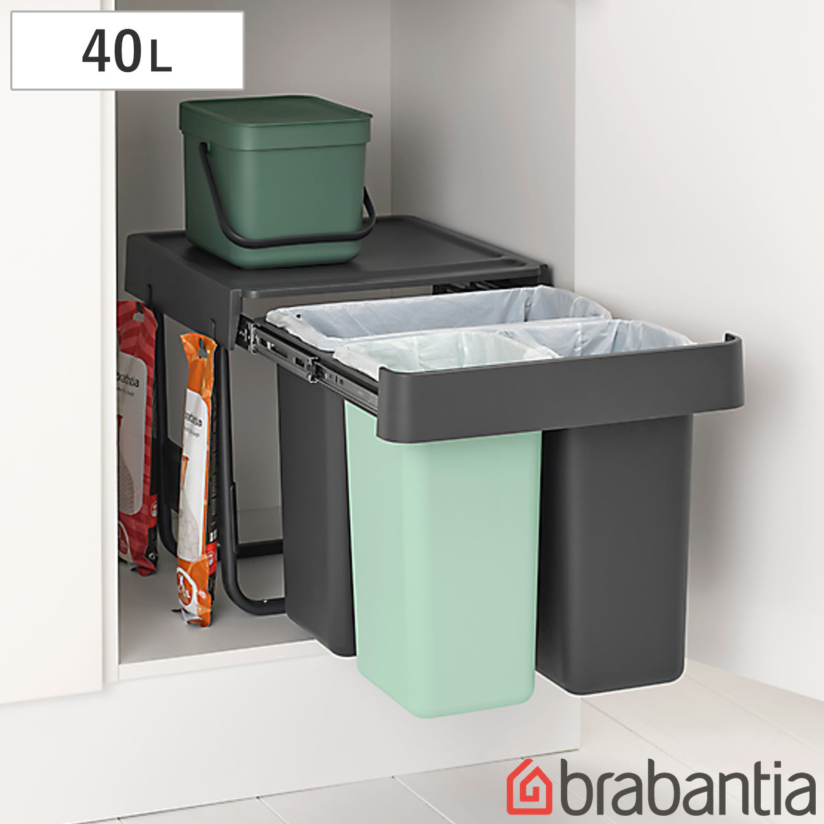 brabantia ゴミ箱 10+10+20L ビュルトインビン