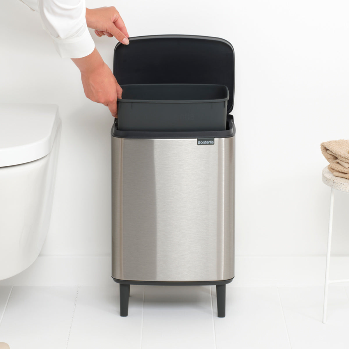 brabantia ゴミ箱 12L オープン式 Bo Waste Bin Hi FPPマット