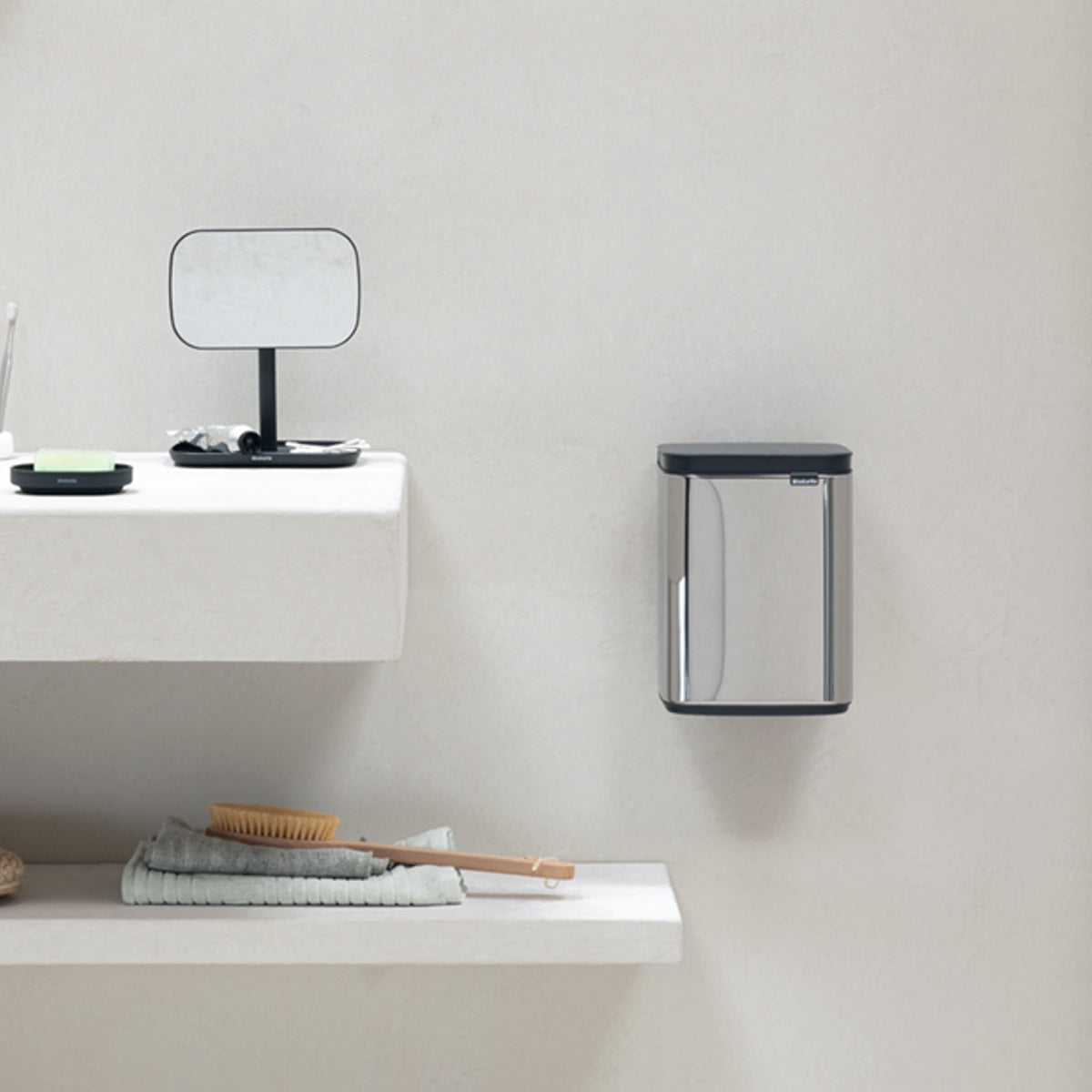 brabantia ゴミ箱 4L オープン式 Bo Waste Bin ブリリアントスチール