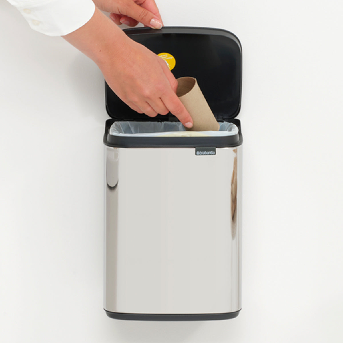 brabantia ゴミ箱 4L オープン式 Bo Waste Bin ブリリアントスチール