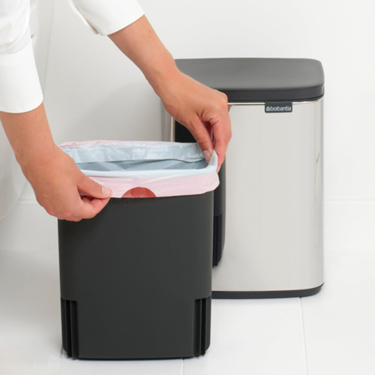 brabantia ゴミ箱 7L オープン式 Bo Waste Bin ブリリアントスチール