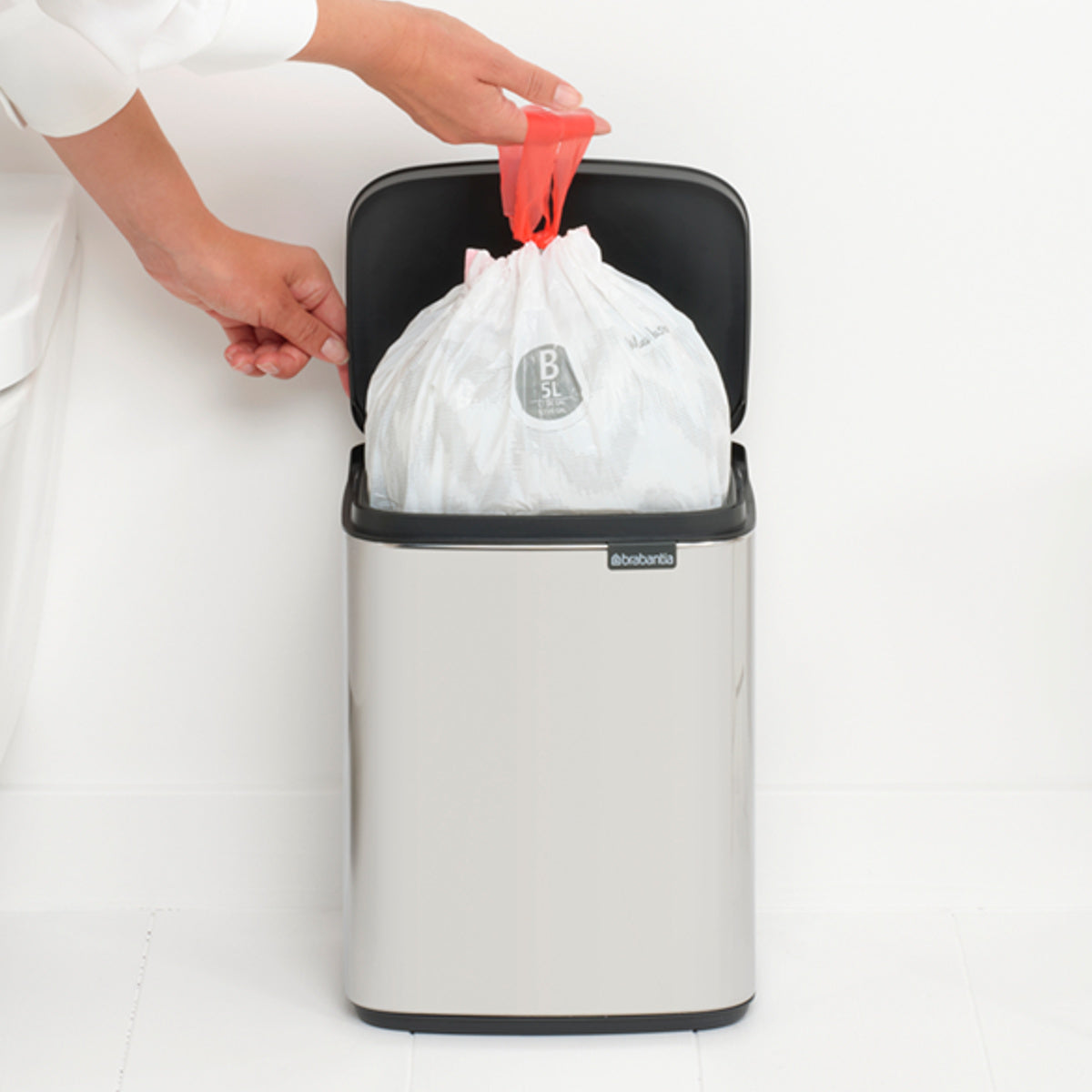 brabantia ゴミ箱 7L オープン式 Bo Waste Bin ブリリアントスチール