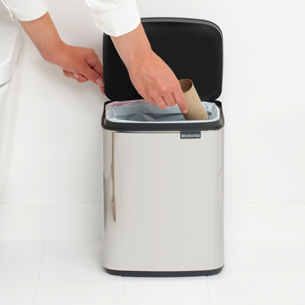 brabantia ゴミ箱 7L オープン式 Bo Waste Bin ブリリアントスチール