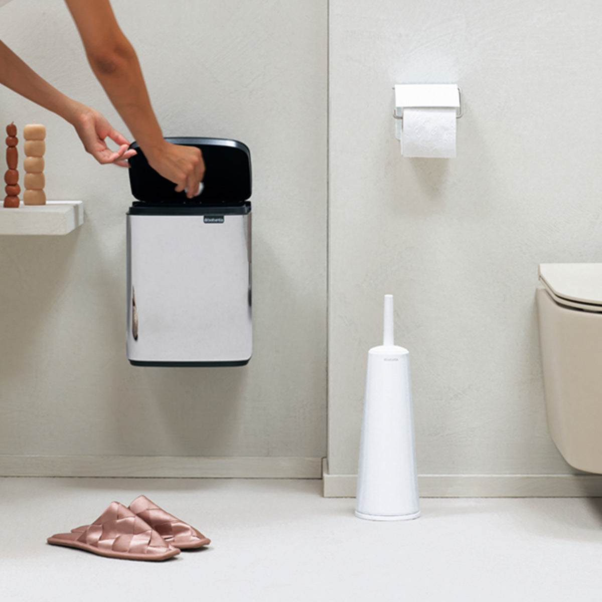 brabantia ゴミ箱 7L オープン式 Bo Waste Bin ブリリアントスチール