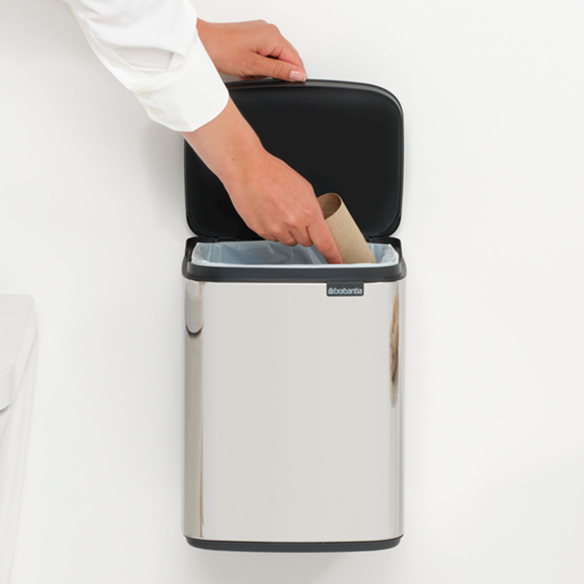 brabantia ゴミ箱 7L オープン式 Bo Waste Bin ブリリアントスチール