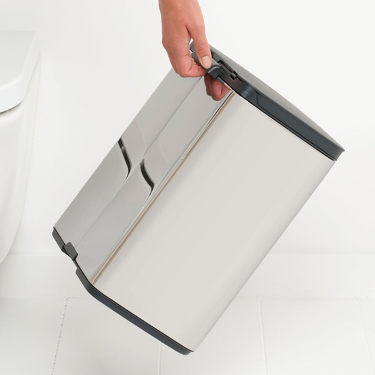 brabantia ゴミ箱 12L オープン式 Bo Waste Bin ブリリアントスチール