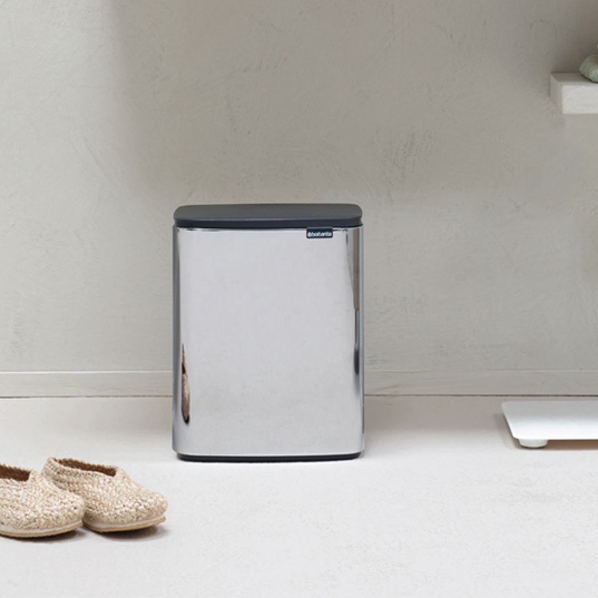 brabantia ゴミ箱 12L オープン式 Bo Waste Bin ブリリアントスチール