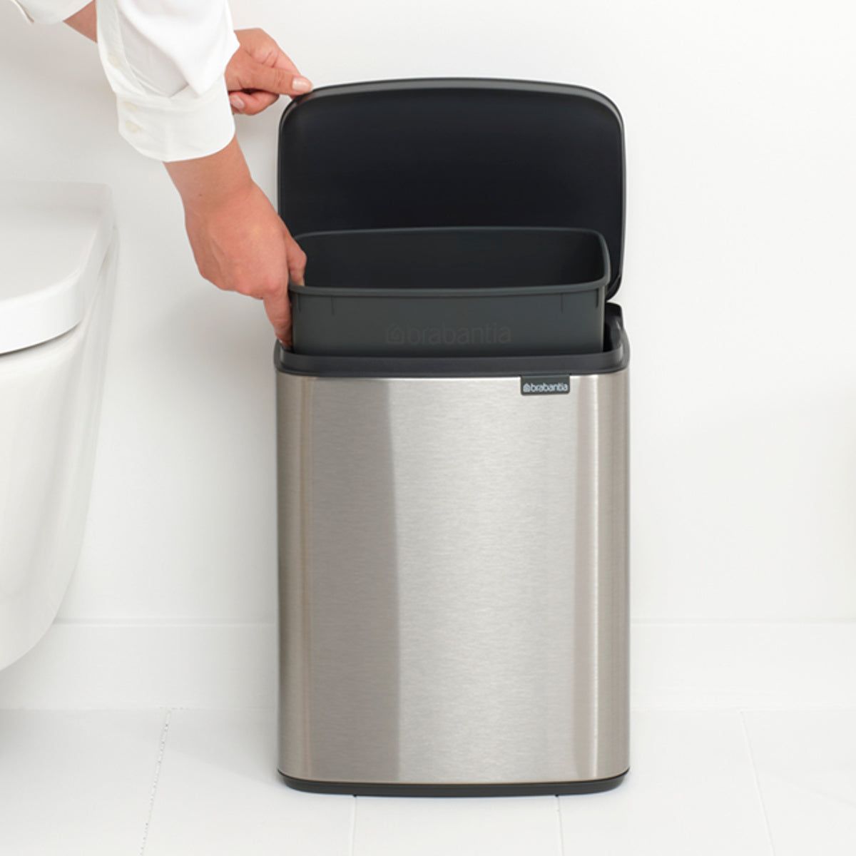 brabantia ゴミ箱 12L オープン式 Bo Waste Bin FPPマット