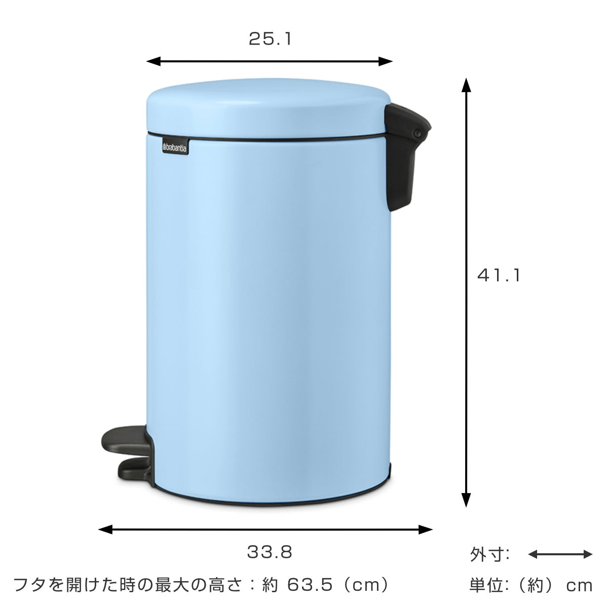 brabantia ゴミ箱 12L ペダル式 ペダルビン