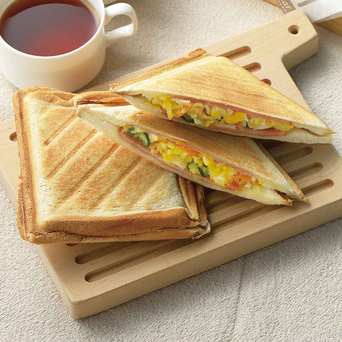 3WAYホットサンドメーカー 着脱式 マリ・クレール