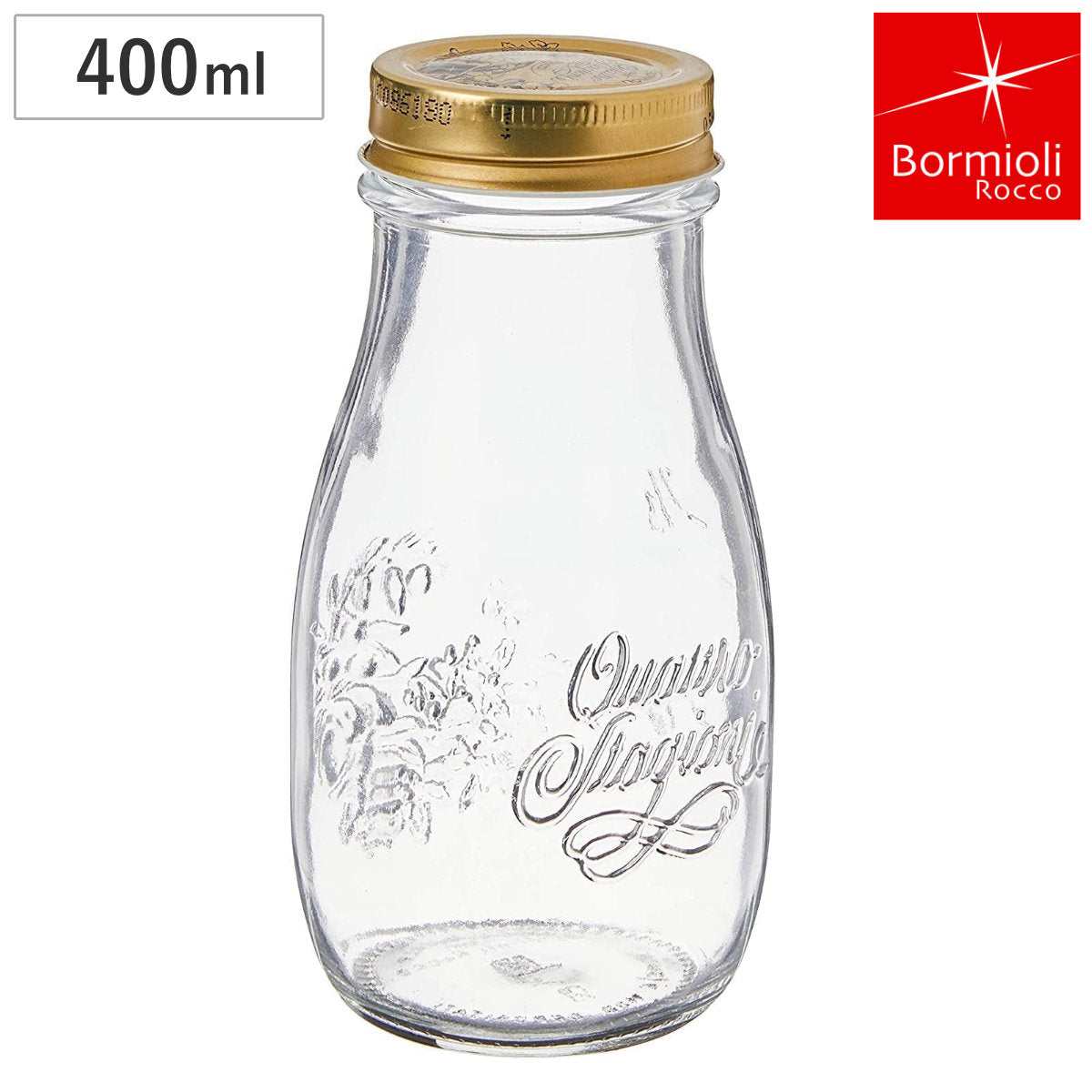 Bormioli Rocco ボルミオリ・ロッコ ガラス瓶 400ml Q.S.スリムボトル 400cc
