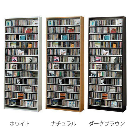 CDラック 幅80cm 12段 大量収納ストッカー