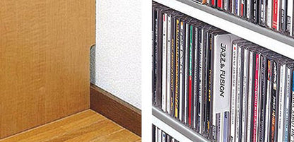 CDラック 幅89cm 9段 2列収納 奥深タイプ