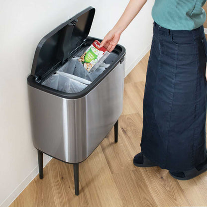 brabantia ゴミ箱 3×11L Boタッチビン FFPマット