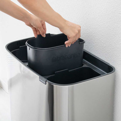 brabantia ゴミ箱 3×11L Boタッチビン FFPマット