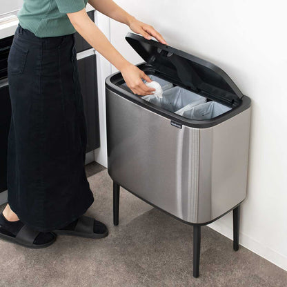 brabantia ゴミ箱 3×11L Boタッチビン FFPマット