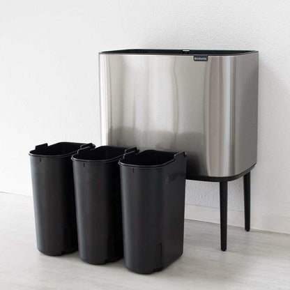 brabantia ゴミ箱 3×11L Boタッチビン FFPマット
