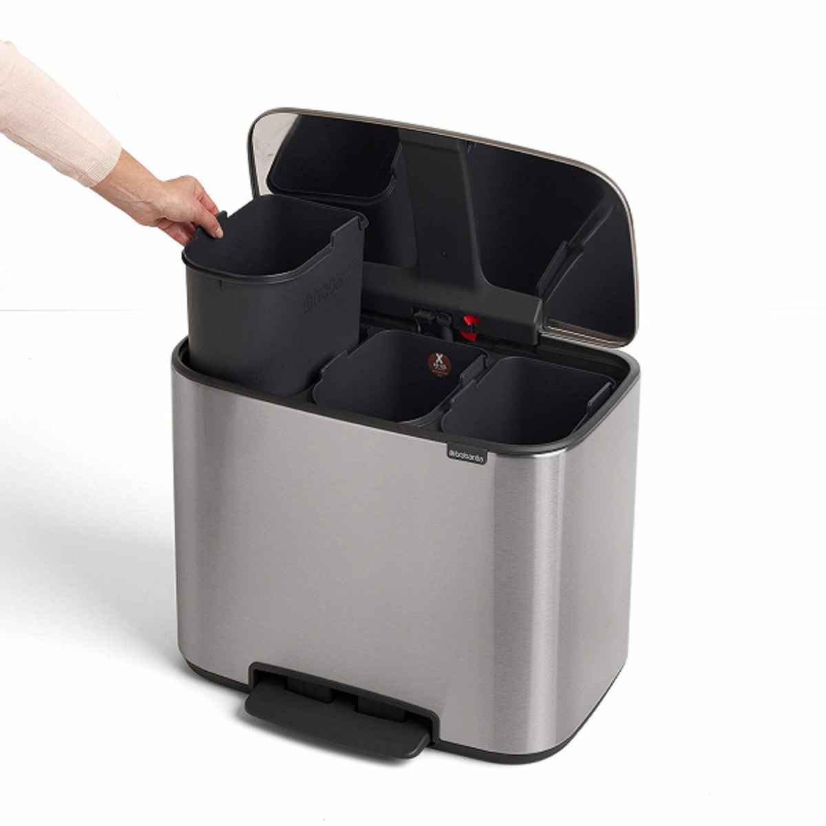 brabantia ゴミ箱 Boペダルビン FFPマット 3×11L ダストボックス ブラバンシア