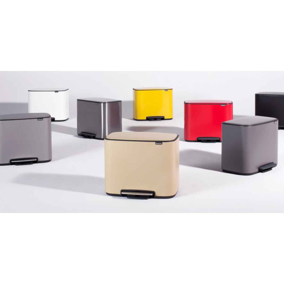 brabantia ゴミ箱 Boペダルビン FFPマット 3×11L ダストボックス ブラバンシア