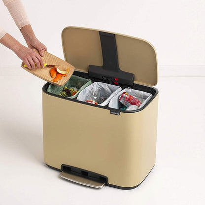 brabantia ゴミ箱 Boペダルビン Luxury Collection 3×11L ダストボックス ブラバンシア